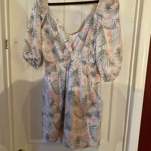 Floral Puff Sleeve Dress